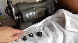 ROTARY SERIES #1: FLAT TIRE! Replace a Rotary Machine's Friction Rubber Pulley \u0026 Start Sewing Again!