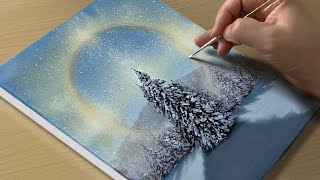 Winter Scenery Painting / Acrylic Painting