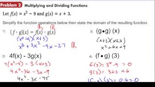 Video 2 Multiplying using Function Notation