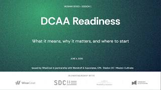 DCAA Compliance for Small Government Contractors: Where to Start | DCAA Ready Webinar S01