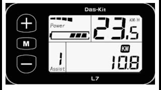 Das Kit L7 not able to show KM/H