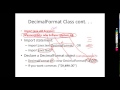 DecimalFormat Class