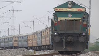 LHF WDG 4 acceleration with 25 Coach Karnataka Express!!