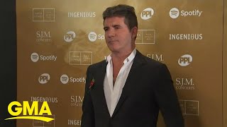 Simon Cowell breaks his back on electric bike l GMA