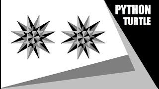 Python Turtle - Draw 3D Star Shape in Python Turtle Graphics | Star Pattern By #BKTutorial
