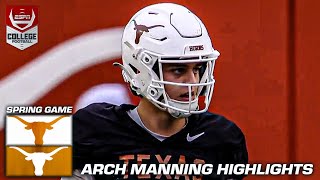Arch Manning throws for 355 YDS & 3 TD in Texas Longhorns Spring Game 😤 | ESPN C