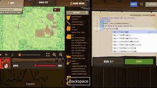 CodeCombat. Python solution. Eagle eye