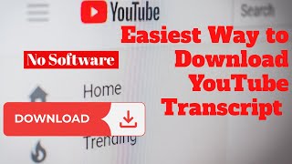 [2023] Easiest Free Way to Download YouTube Transcript / Subtitles as Plain Text without Timestamps