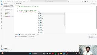 Part-4 Python file handling || Append New Data to a file. || python tutorial for everyone.