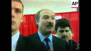 Belarus-President Votes In Country's First General