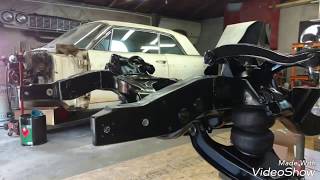 Front suspension and air lift D2500 bags on the 64 Impala SS video # 8