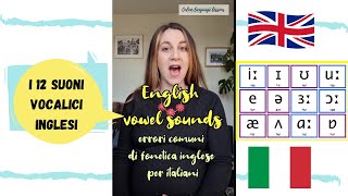 I 12 suoni vocalici inglesi e come pronunciarli