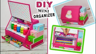 diy desktop organizer/ from matchboxes and cardboard