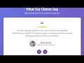 Responsive Testimonial Slider Project | HTML, CSS & JavaScript Tutorial