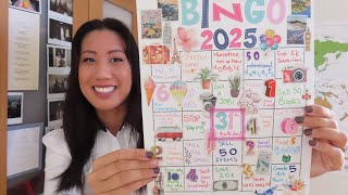 create a BINGO goal card | New Years Resolution