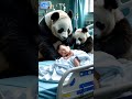 happy panda and family story 2 panda cute shorts video ai