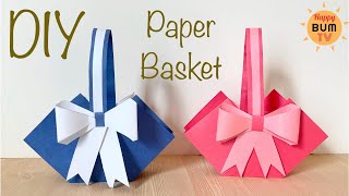 HOW TO MAKE A PAPER BASKET IN 5 MINS l SUPER EASY!