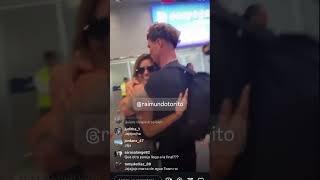 RAI Y FALOON beso en el aeropuerto #palabradehonor #chile #canal13 #ganaroservir #shorts #fyp