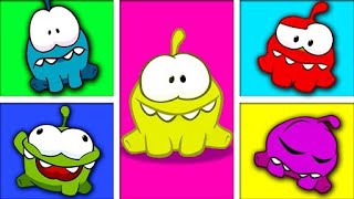 Five Little Fingers With Om Nom + More Finger Family Nursery Rhymes | Learn With Om Nom