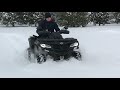 CFMoto CForce 850xc in thick snow! (SRG Winter #9)