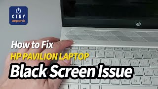 How to fix HP Laptop Black Screen - Power on but No Display LED Blinking issue