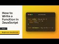 Ways to Write a Function in Javascript (Arrow Functions)