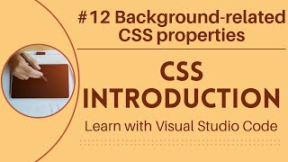 [Learn with VSCode] CSS for Beginners #12 Background-related CSS properties