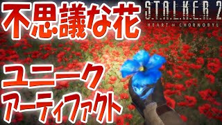 ストーカー2 ユニークアーティファクト「不思議な花」入手方法！伝説の改変アイテム！？見落としやすい！ポピーフィールドの中にあります！ハートオブチェルノブイリ