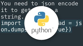 Using python 'requests' to send JSON boolean