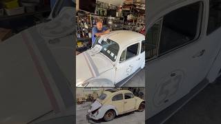 1967 VW BUG “Herbie” look build.. there’s still time to STOP me #vw #herbie #lovebug #vwbug #project