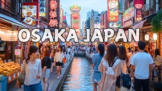 Dotonbori Osaka Japan | Day Walking Tour in 4K HDR 60FPS