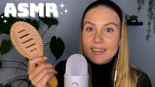 ASMR SUOMI | Kaveri laittaa sun hiukset | brushing, straightening \u0026 clipping back your hair