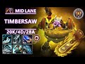 Timbersaw Mid Lane | 7.37 | Twisted Chakram Facet | Pos 2 Timber by Niku