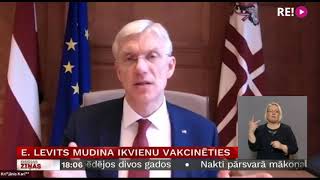 E. Levits mudina ikvienu vakcinēties