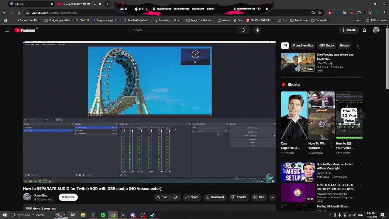 Testing Obs Multi Stream Youtube