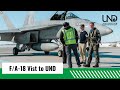 Lt. Matt Enerson Visits UND in an F/A-18