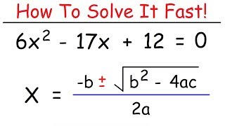 How To Solve Quadratic Equations Using The Quadratic Formula