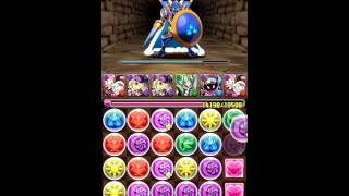 【パズドラ】火曜ダンジョン 黄金兵（超地獄級）曲芸士PT