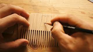 How to make a wooden comb.Diy.