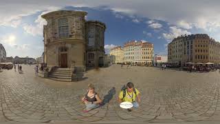 Germany, Dresden walk in the city 360