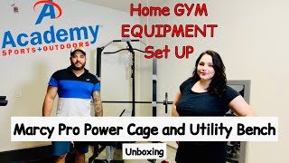 Marcy Pro Power Cage and Utility Bench #homegym #academy