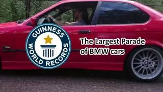 The Largest Parade of BMW cars ( Guinness World Record ) Latvia, Riga