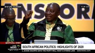 South African politics | Highlights of 2020