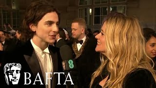 Timothée Chalamet Red Carpet Interview | EE BAFTA Film Awards 2018
