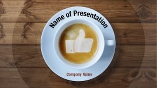 Thumbs Up Sign in Coffee PowerPoint Video Template Backgrounds - DigitalOfficePro #01214V