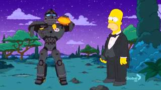 Cleatus the Fox robot - The Simpsons