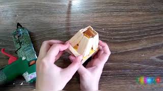 How to make  Eiffel tower/  popsicle sticks eiffel tower tutorial