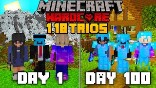 We Survived 100 Days in 1.18 Minecraft Hardcore - TRIO Minecraft Hardcore 100 Days