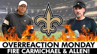 FIRE THE COACHES! New Orleans Saints Rumors, Overreaction Monday Ft. Pete Carmichael, Dennis Allen