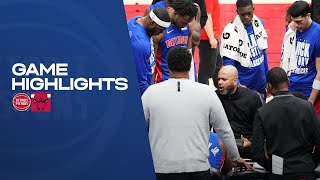 Full Game Highlights | Pistons Win in Chicago (again)